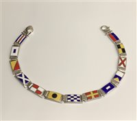Bracciale Arcadia Uomo Bandiere Nautiche in Argento BARK125_2 - BARK125_2